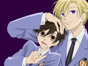Картинка аниме ouran high school host club девушка глаза волосы парень