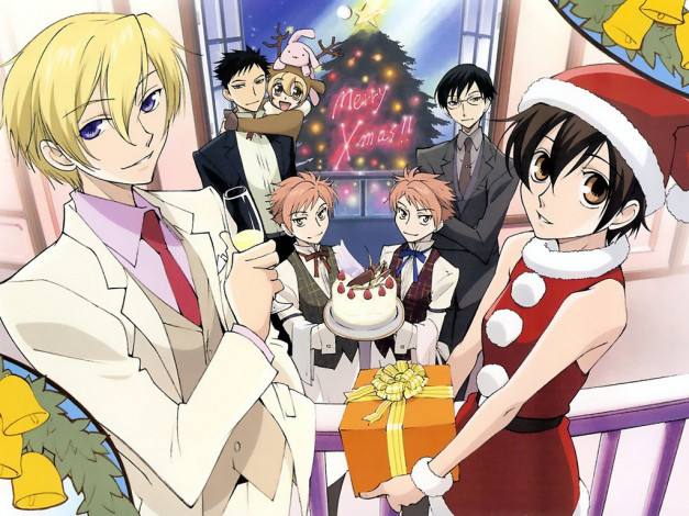 Обои картинки фото аниме, ouran, high, school, host, club