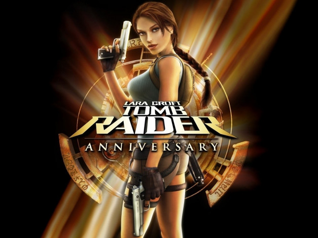 Обои картинки фото видео, игры, lara, croft, tomb, raider, anniversary