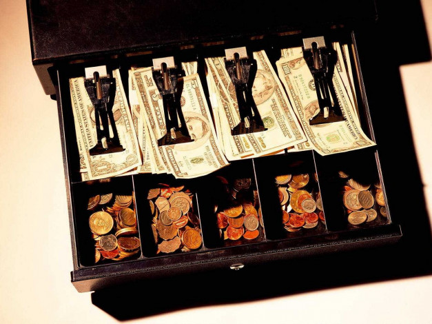 Обои картинки фото разное, золото, купюры, монеты