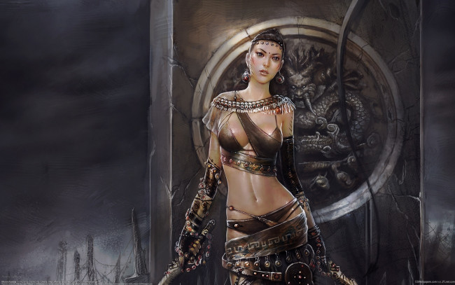 Обои картинки фото фэнтези, девушки