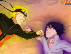 Картинка аниме naruto uchiha sasuke uzumaki