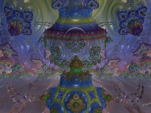 Картинка 3д графика fractal фракталы фон цвета