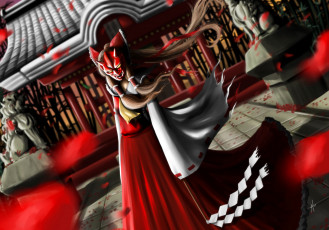 Картинка hakurei reimu аниме touhou