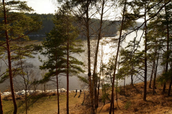 Картинка природа реки озера river nemunas prienai литва