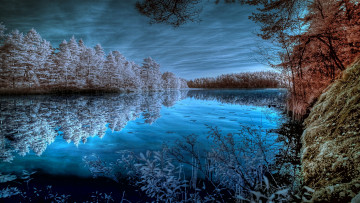 Картинка sapphire basin природа реки озера озерная гладь