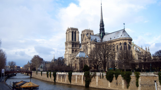 Обои картинки фото notre, dame, de, paris, города, париж, франция, собор
