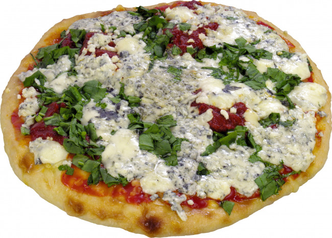 Обои картинки фото еда, пицца, специи, зелень