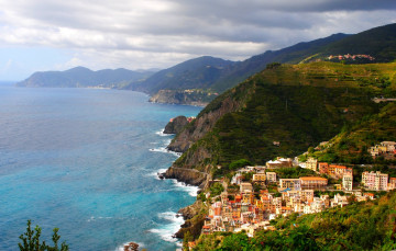 Картинка города амальфийское лигурийское побережье италия