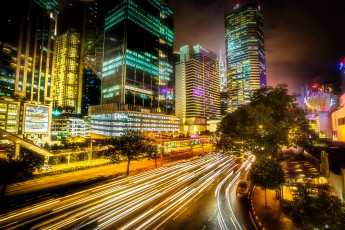 Картинка kuala+lumpur++малазия города куала-лумпур+ малайзия небоскребы дома дорога огни ночь малазия