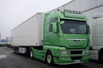 Картинка автомобили man контейнеровоз тягач грузовик