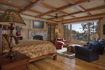 Картинка интерьер спальня кровать