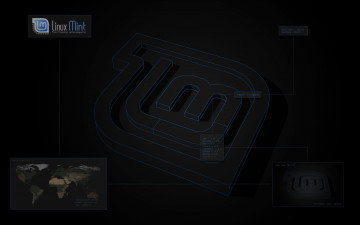 Картинка компьютеры linux логотип фон