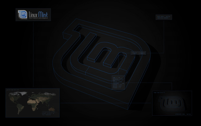 Обои картинки фото компьютеры, linux, логотип, фон