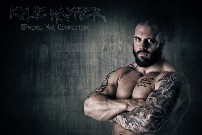 Обои картинки фото kyle rayner, мужчины, - unsort, kyle, rayner, борода, тату, силач, атлет