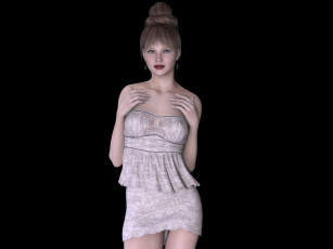 Картинка 3д+графика люди+ people фон взгляд девушка