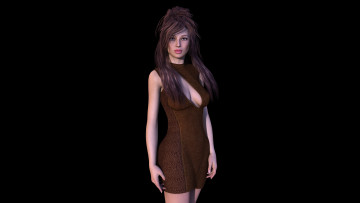 Картинка 3д+графика люди+ people фон взгляд девушка