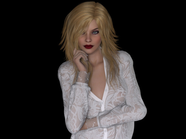 Обои картинки фото 3д графика, люди , people, фон, девушка, взгляд