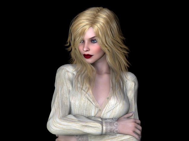 Обои картинки фото 3д графика, люди , people, фон, взгляд, девушка