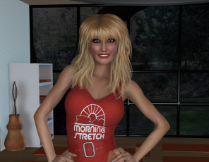 Картинка 3д+графика люди+ people фон взгляд девушка