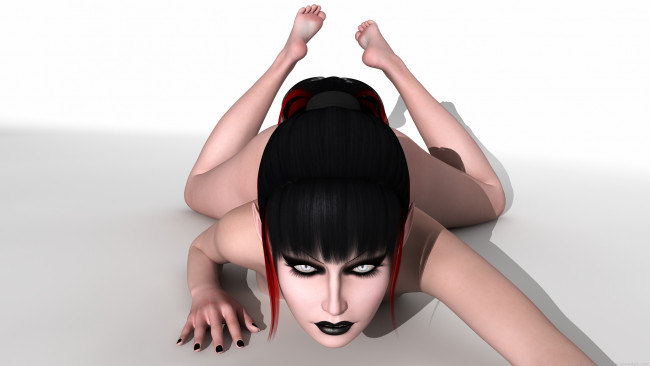 Обои картинки фото 3д графика, люди , people, девушка, взгляд, фон