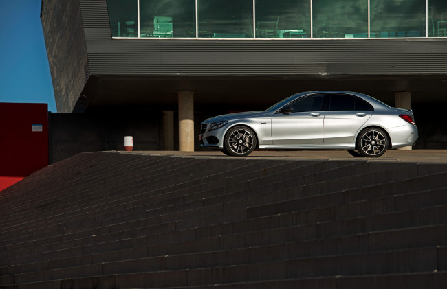 Обои картинки фото автомобили, mercedes-benz, c, 450, amg, sport, w205, 2015, г
