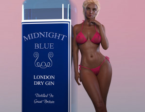 Картинка 3д+графика люди+ people девушка взгляд фон