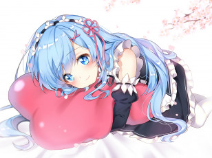 Картинка аниме re +zero+kara+hajimeru+isekai+seikatsu девушка взгляд фон