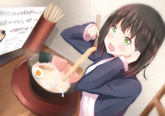 Картинка аниме unknown +другое фон взгляд девушка