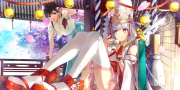 Картинка аниме unknown +другое девушка взгляд фон