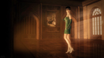 Картинка 3д+графика люди+ people девушка взгляд фон