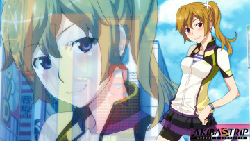 Картинка аниме akiba`s+trip +undead+&+undressed девушка взгляд фон