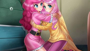 Картинка аниме ангелы +демоны фон взгляд девушка