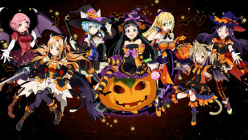 Картинка аниме sword+art+online фон взгляд девушки