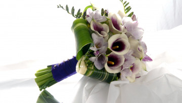 Картинка цветы букеты +композиции альстромерия каллы