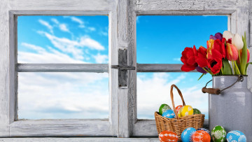 Картинка праздничные пасха яйца