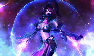 Картинка фэнтези эльфы взгляд фон девушка униформа эльф