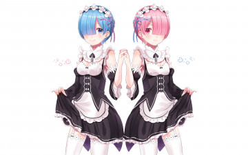 Картинка аниме re +zero+kara+hajimeru+isekai+seikatsu фон взгляд девушка