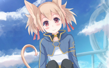 Картинка аниме sword+art+online девушка взгляд фон