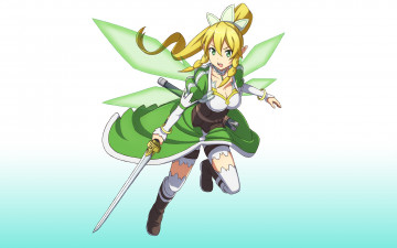 Картинка аниме sword+art+online девушка взгляд фон