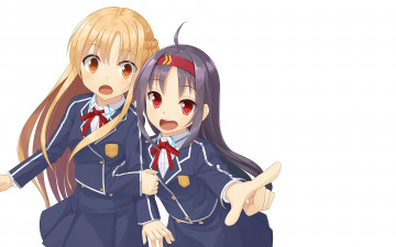 Картинка аниме sword+art+online фон взгляд девушки