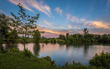 Картинка природа реки озера река лес