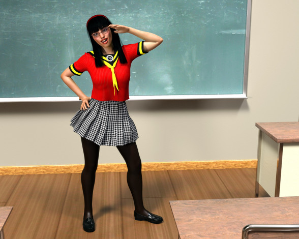 Обои картинки фото 3д графика, люди , people, девушка, взгляд, фон