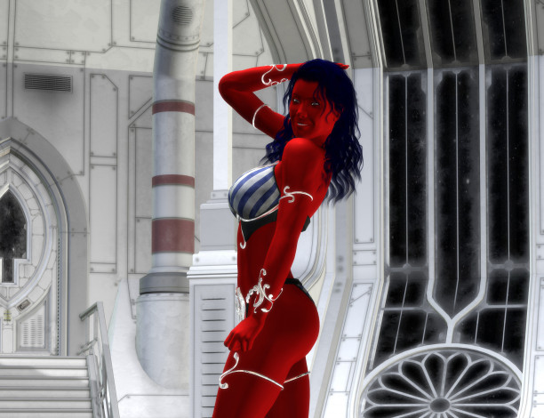 Обои картинки фото 3д графика, существа , creatures, халк, взгляд, фон, оружие