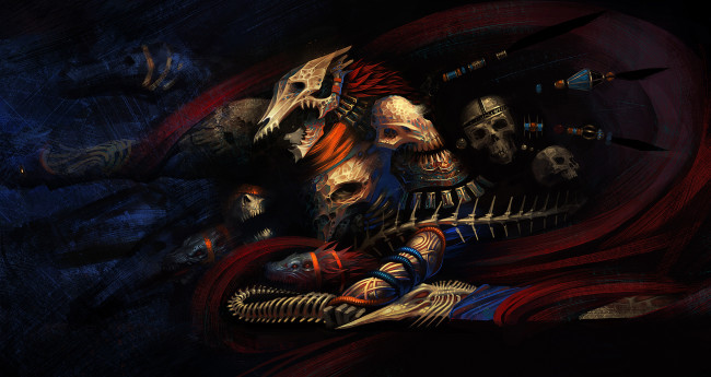 Обои картинки фото фэнтези, нежить, магические, инструменты, атрибуты, черепа, магия, колдовство