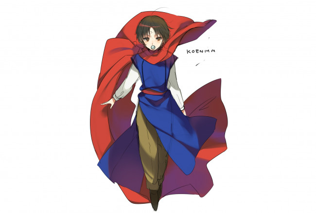 Обои картинки фото аниме, yu yu hakusho, коэнма