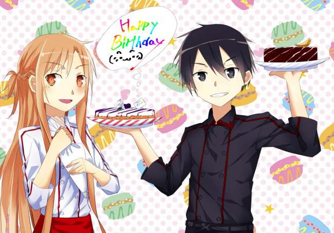 Обои картинки фото аниме, sword art online, фон, взгляд, девушка