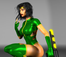 Картинка 3д+графика люди+ people взгляд девушка фон