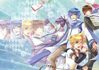 Картинка аниме vocaloid вокалоид