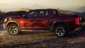 Картинка 2018+volkswagen+atlas+tanoak+pickup+concept автомобили volkswagen pickup 2018 tanoak atlas красный фольцваген пикап concept атлас